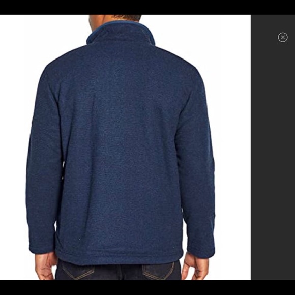 NWT-Orvis Brighton Men's Sherpa Lined 1/4 Zip Pullover - Picture 4 of 5